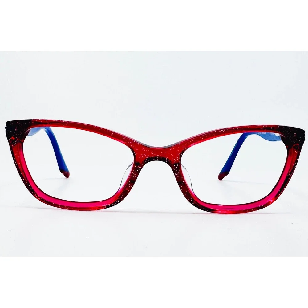 Steve Madden Eyeglasses Girls Pink Blue G-Twinkle Sparkle Cat Eye 45-16-125